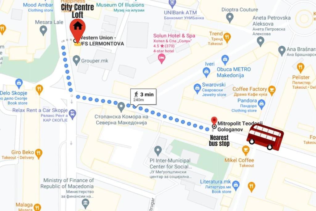 City Centre Loft Σκόπια Εξωτερικό φωτογραφία